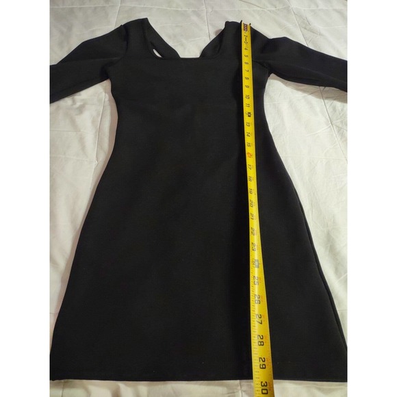 Mink Pink Dress Size S Black Cold Back Long Sleeve - Picture 6 of 8